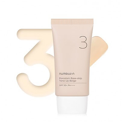 Numbuzin No.3 Porcelain Base Skip Tone Up Beige 50ml