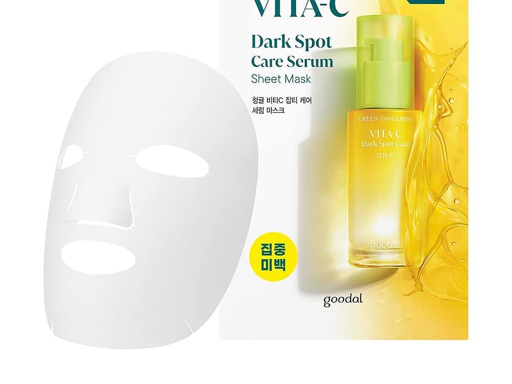 Goodal Green Tangerine Vita C Dark Spot Care Serum Sheet Mask