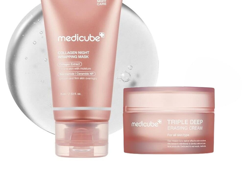 MEDICUBE Triple Collagen Cream 4.0 + Night Wrapping Mask Set