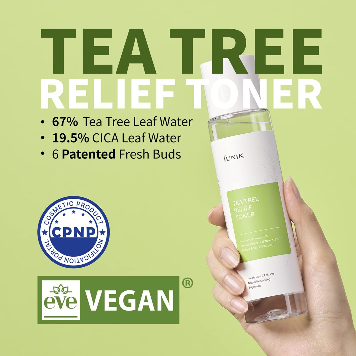 Iunik tea tree relief toner 200ml - best price on stylekorean arabia