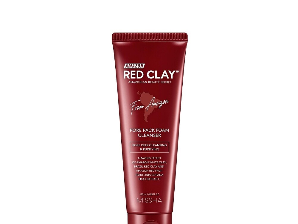 MISSHA Red Clay Pore Pack Foam Cleanser 120ml